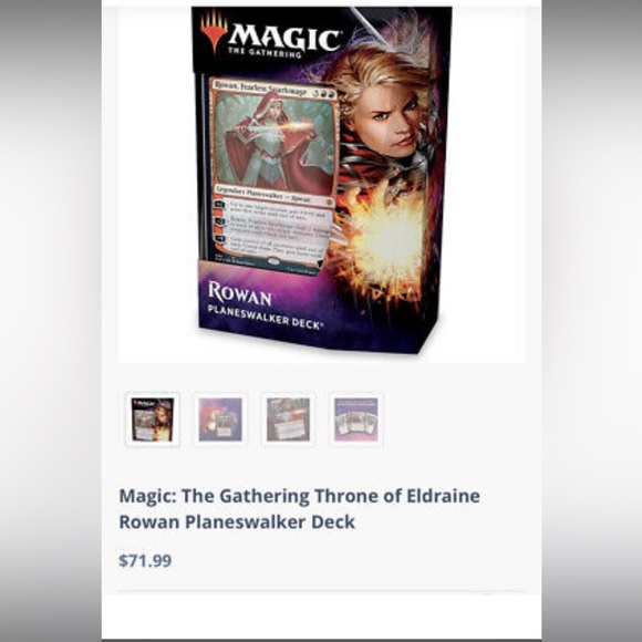 Magic the Gathering MTG Throne of Eldraine Rowan Planeswalker Game Deck Sealed - Picture 3 of 8